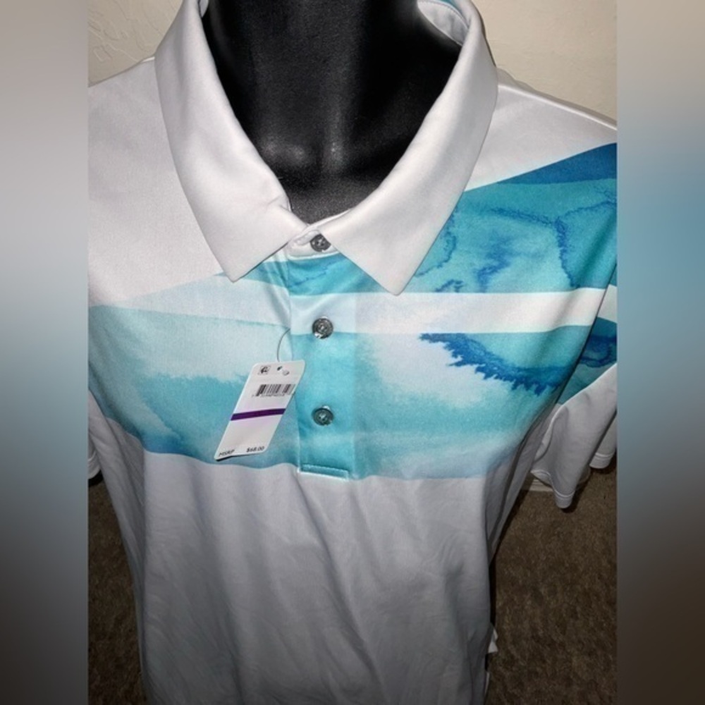 Men’s new pro series PGA Tour white golf polo shirt size 2XL